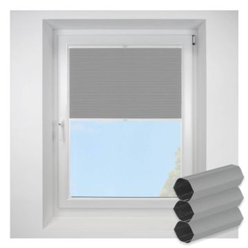 Lexington Blackout Dove Grey FITtoFRAME Honeycomb Pleated Blind