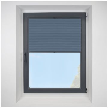 Lexington Blackout Neptune FITtoFRAME Honeycomb Pleated Blind with Anthracite Frame
