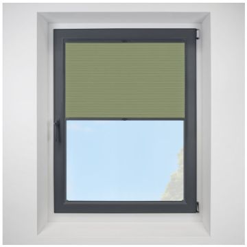 Lexington Blackout Spring FITtoFRAME Honeycomb Pleated Blind with Anthracite Frame