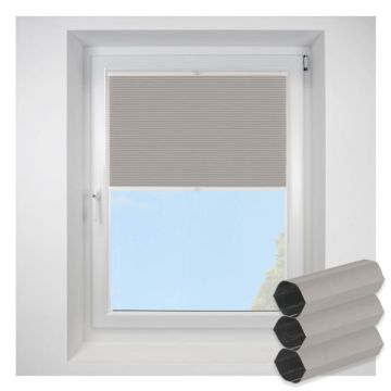 Lexington Blackout Taupe FITtoFRAME Honeycomb Pleated Blind