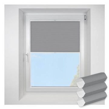 Lexington Grey FITtoFRAME Honeycomb Pleated Blind