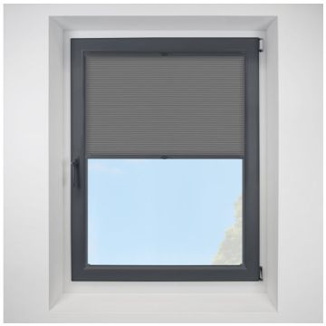Lexington Onyx FITtoFRAME Honeycomb Pleated Blind with Anthracite Frame