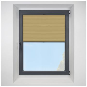 Lexington saffron FITtoFRAME Honeycomb Pleated Blind with Anthracite Frame