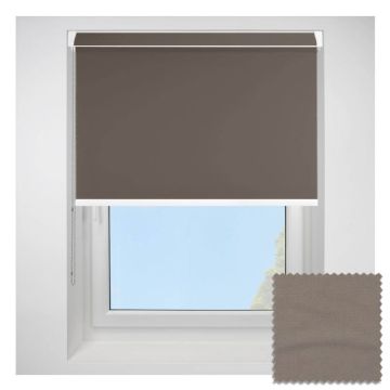 Polaris Blackout Cocoa Grip Fit Roller Blind