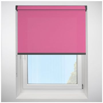 Polaris Bubblegum Grip Fit Roller Blind with Anthracite Cassette