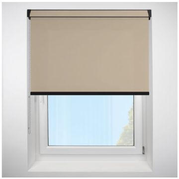 Polaris Oyster Grip Fit Roller Blind with Black Cassette