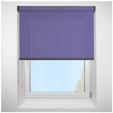 Polaris Violet Grip Fit Roller Blind with Anthracite Cassette