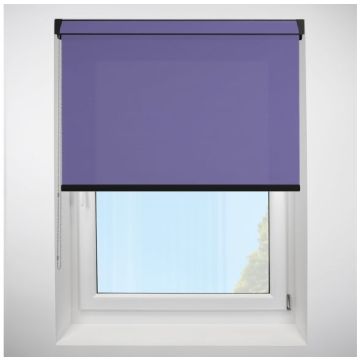 Polaris Violet Grip Fit Roller Blind with Black Cassette