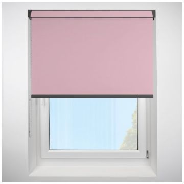 Polaris Blackout Candyfloss Grip Fit Roller Blind with Anthracite Cassette