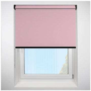 Polaris Blackout Candyfloss Grip Fit Roller Blind with Black Cassette