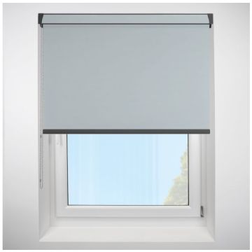 Polaris Blackout Cloud Grip Fit Roller Blind with Anthracite Cassette