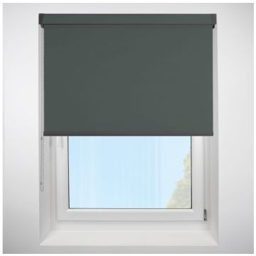 Polaris Blackout Graphite Grip Fit Roller Blind with Anthracite Cassette