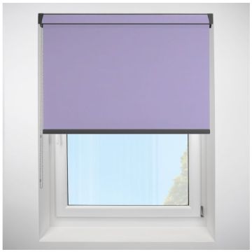 Polaris Blackout Lilac Grip Fit Roller Blind with Anthracite Cassette