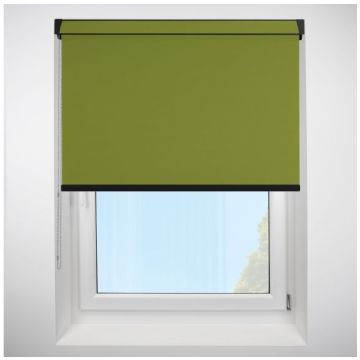 Polaris Blackout Olive Grip Fit Roller Blind with Black Cassette