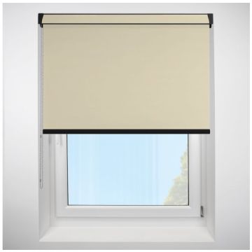 Polaris Blackout Sesame Grip Fit Roller Blind with Black Cassette