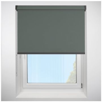 Polaris Blackout Smoke Grip Fit Roller Blind with Anthracite Cassette