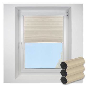 Intu Hive Blackout Barley Pleated Blind With White Cassette