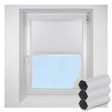 Intu Hive Blackout White Pleated Blind With White Cassette