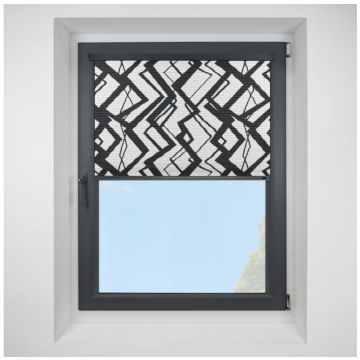 Intu Hive Decadence Black Pleated Blind With Anthracite Cassette