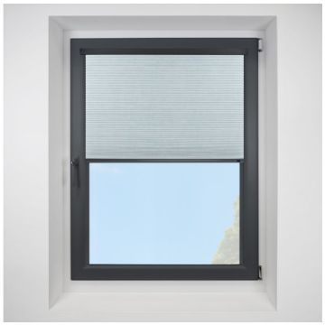 Intu Hive Deluxe Blackout Sky Pleated Blind With Anthracite Cassette