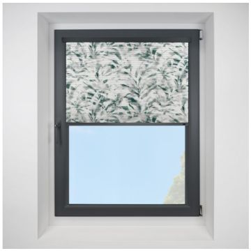 Intu Hive Idole Forest Green Pleated Blind With Anthracite Cassette