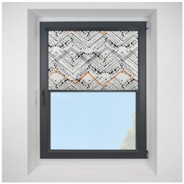 Intu Hive Nirvana Black Pleated Blind With Anthracite Cassette