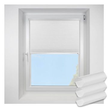 Intu Hive Plain White Pleated Blind With White Cassette