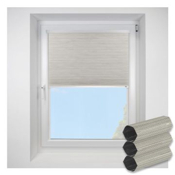 Intu Hive Silkweave Blackout Hills Pleated Blind With White Cassette