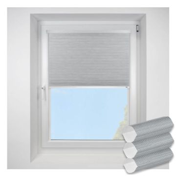 Intu Hive Silkweave Raven Pleated Blind With White Cassette