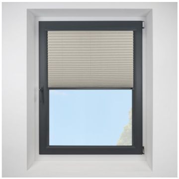 Intu Argan Asc Vapour Pleated Blind With Anthracite Cassette