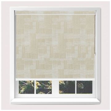 Open Cassette Patiche Gold Roller Blind  