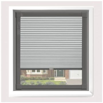Hive Deluxe Swan Perfect Fit Pleated Blind With Anthracite Grey Frame