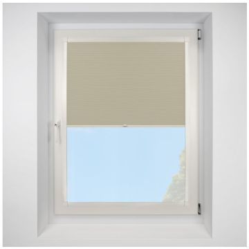 Celeste Cream Perfect Fit Pleated Blinds with Cream Frame