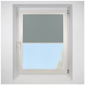 Celeste Sage Perfect Fit Pleated Blinds with Cream Frame