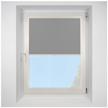 Celeste Silver Perfect Fit Pleated Blinds with Cream Frame