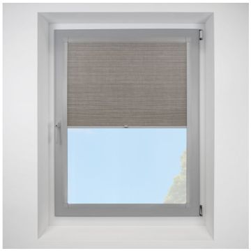 Hive Deluxe Blackout Nutshell Perfect Fit Pleated Blinds with Silver Frame