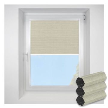 Hive Deluxe Blackout Oyster Perfect Fit Pleated Blinds
