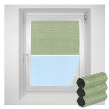 Hive Deluxe Blackout Sage Perfect Fit Pleated Blinds
