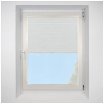 Hive Deluxe Dove Perfect Fit Pleated Blind With Cream Frame