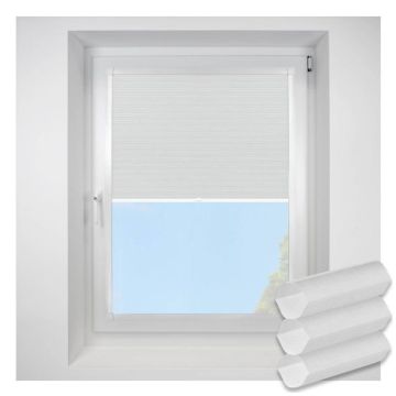 Hive Deluxe Dove Pleated Blind With White Frame