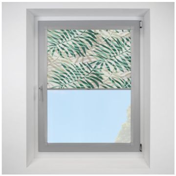 Hive Dolce Green Perfect Fit Pleated Blinds with Light Grey Frame