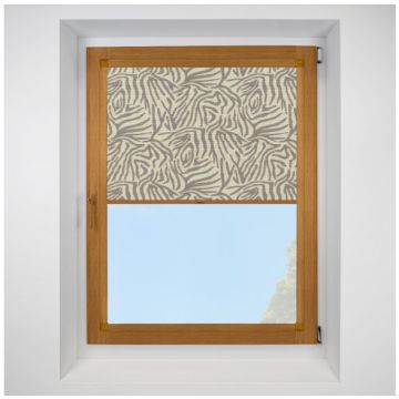 Hive Envy Moonrock Perfect Fit Pleated Blinds with Golden Oak Frame