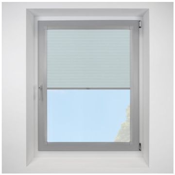 Hive Gratia Sky Perfect Fit Pleated Blinds with Silver Frame