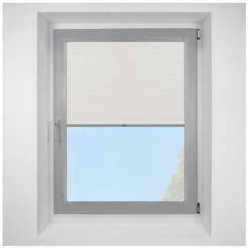 Hive Gratia Swan Perfect Fit Pleated Blinds with Light Grey Frame