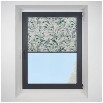 Hive Idole Forest Green Perfect Fit Pleated Blinds with Anthracite Frame