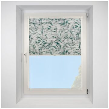 Hive Idole Forest Green Perfect Fit Pleated Blinds with Cream Frame