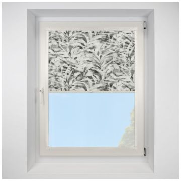 Hive Idole Grey Perfect Fit Pleated Blinds with Cream Frame