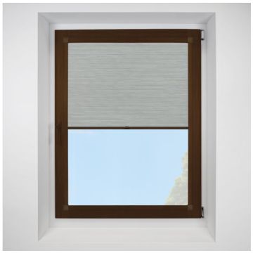 Silkweave ash Perfect Fit RollerPleated Blind