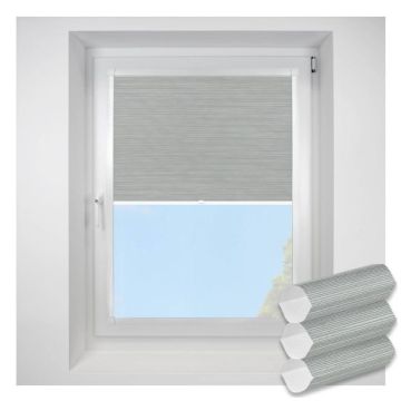 Silkweave ash Perfect Fit RollerPleated Blind