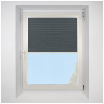 Hive Telia Onyx Perfect Fit Pleated Blinds with Cream Frame